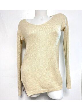 B.P Nordstrom Side Zip Beige Sweater Light Tunic Sweater Size S